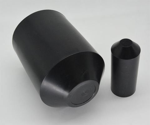 RoHS Siyah İzole edilmiş Isı Küçültücü Tel Kapağı 10mm 160mm