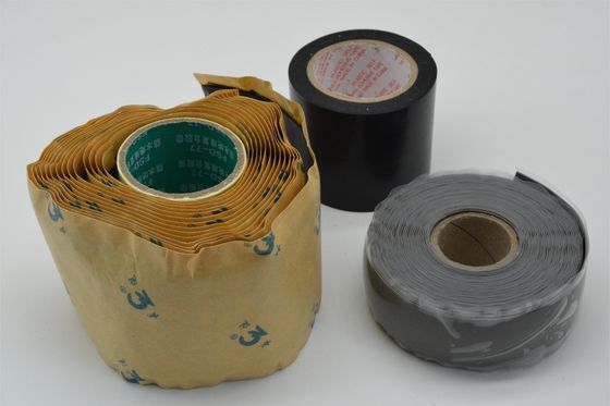 Silikon kauçuk kendi kendine yapışkan elektrikli bant 6.3N/Cm Yüksek hacim direnci