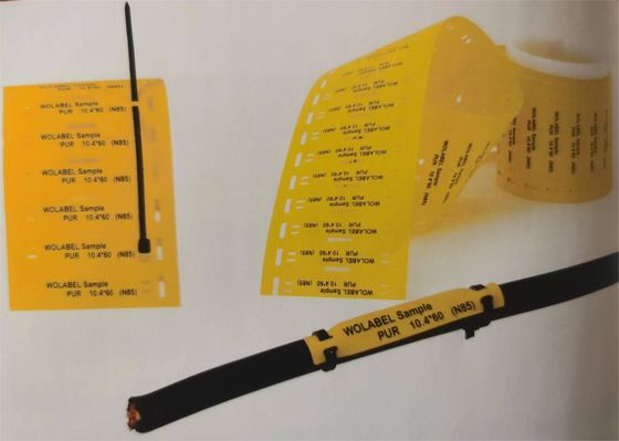 Alev geriletici tanımlama etiketleri Halogen Serbest Marker için
