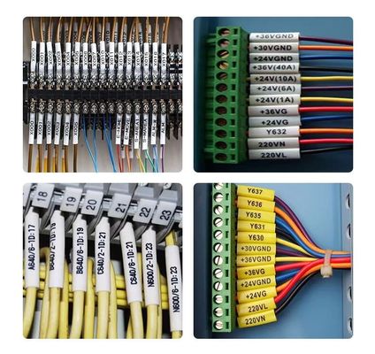 Özel Elektrikli Kablo Aksesuarları Çapraz Sevdiğim Polyolefin Kimlik Tüpleri Isı Kısaltma Kimlik Koltuğu