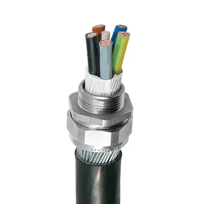 M10X1.5 ((3-6.5) Nikel kaplamalı tunç kablo bezleri IP68 Su geçirmez bağlantı